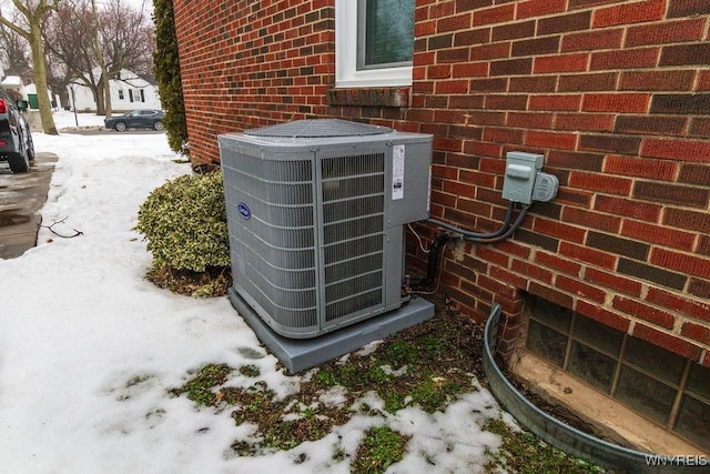 exterior details with central AC unit