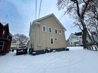 view of snowy exterior