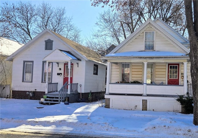 view of front of home