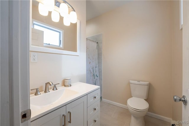 20 Petrie St, Little Falls-City, NY 13365 - bathroom featuring walk in shower, vanity, toilet, and tile patterned flooring