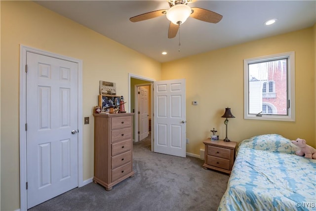 20 Petrie St, Little Falls-City, NY 13365 - bedroom with dark carpet and ceiling fan