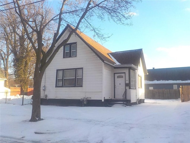 view of bungalow-style home