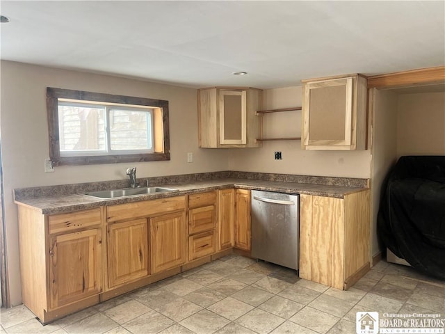 kitchen with dishwasher and sink