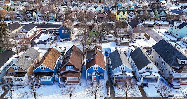 drone / aerial view featuring a residential view