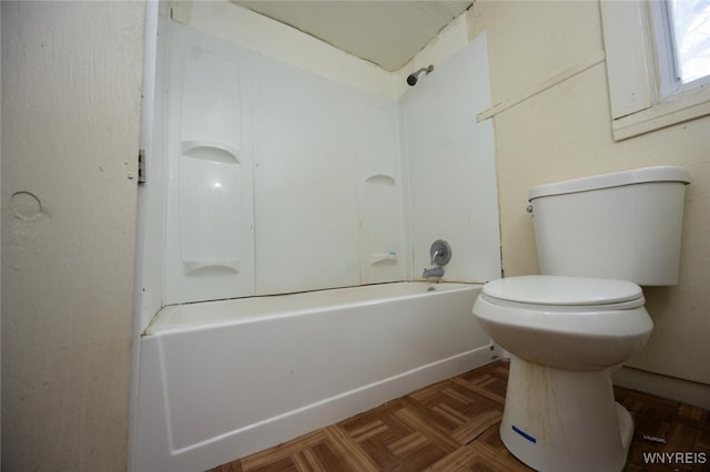 full bathroom featuring toilet