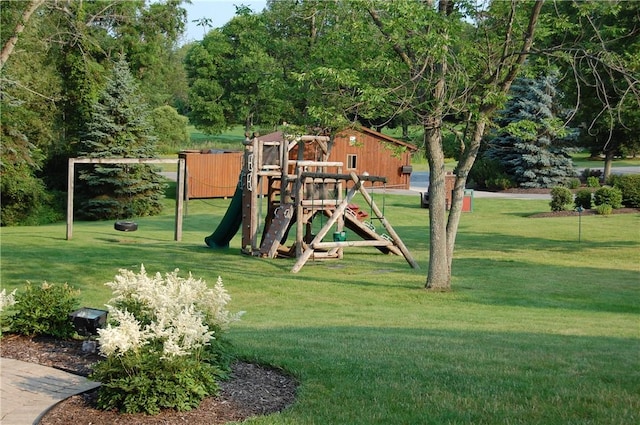 7 Cliffside Dr, South Bristol, NY 14424 - view of playground with a yard