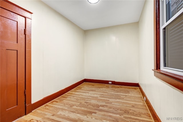 empty room featuring hardwood / wood-style floors