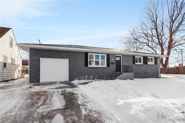 ranch-style house with a garage