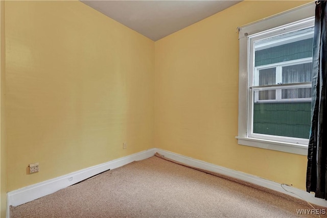 view of carpeted empty room