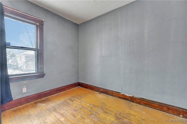 empty room featuring light hardwood / wood-style flooring