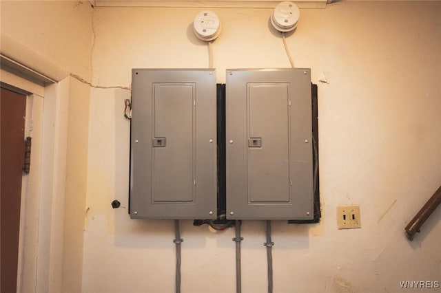 utility room with electric panel