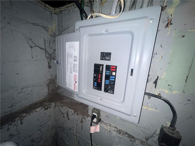 utility room with electric panel