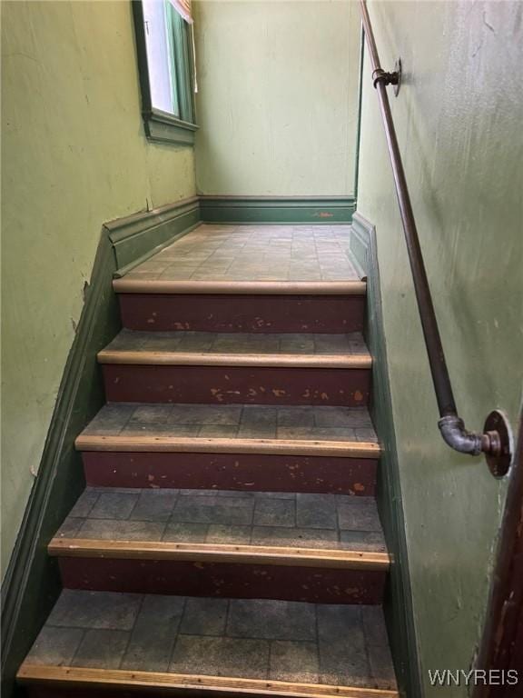 view of stairway