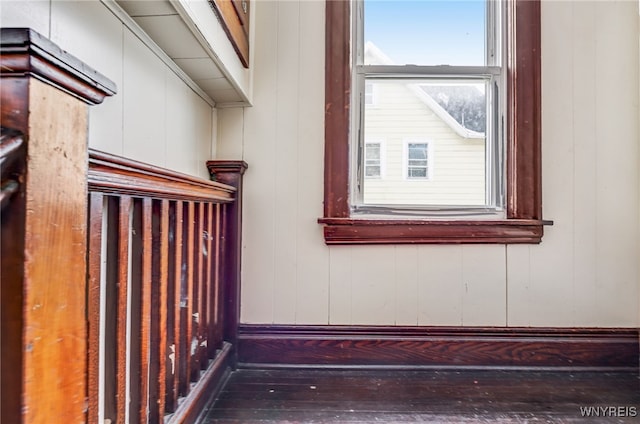 interior space featuring hardwood / wood-style floors