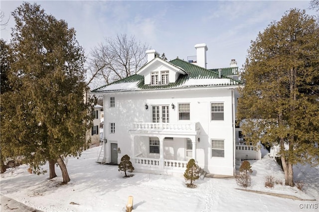 1208 James St, Syracuse, NY 13203 - view of snow covered house