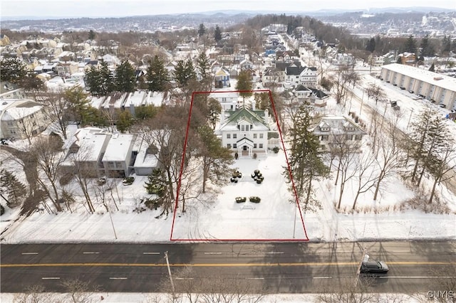 1208 James St, Syracuse, NY 13203 - view of snowy aerial view