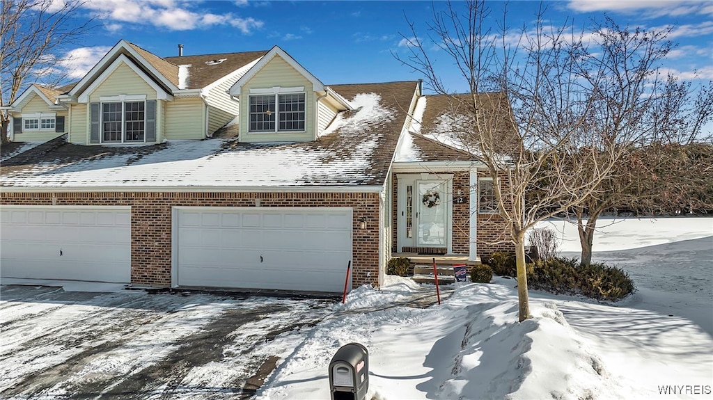 view of front of house featuring a garage