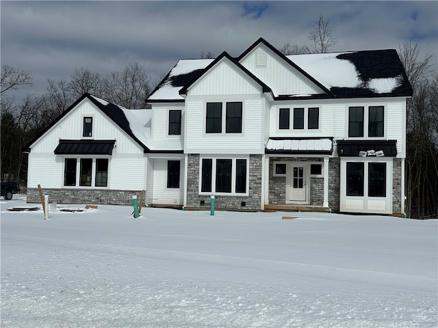 view of modern farmhouse