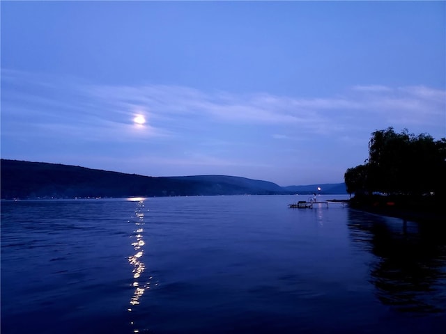 6024 W Willow Pt, Canadice, NY 14471 - water view featuring mountains