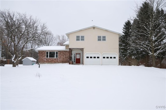 front facade featuring a garage