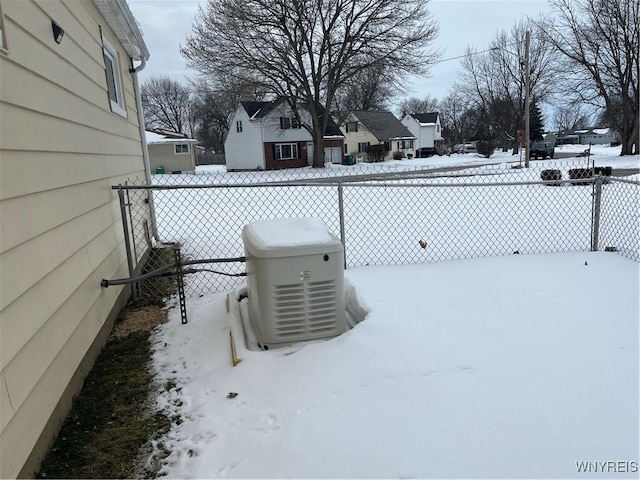 view of snowy yard