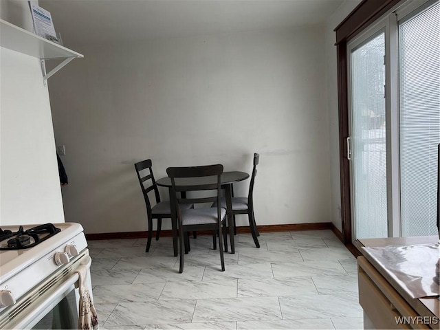 view of dining area