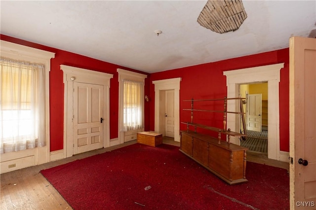 foyer entrance featuring hardwood / wood-style flooring