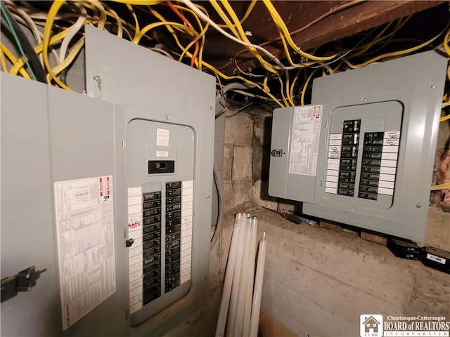 utility room featuring electric panel