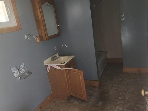 hall with baseboards