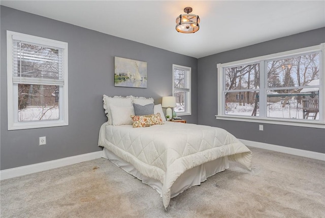 bedroom with carpet flooring