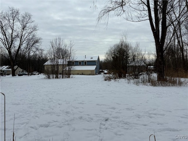 view of snowy yard