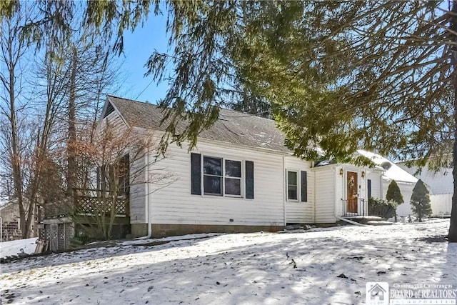 view of front of home