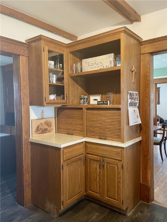 405 2nd Ave, Wayland, NY 14572 - bar featuring dark wood-type flooring and beamed ceiling
