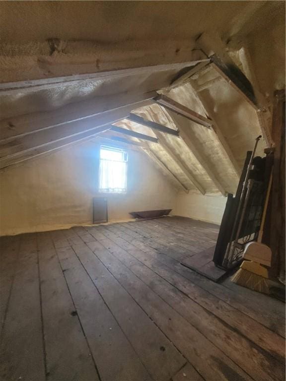 view of attic