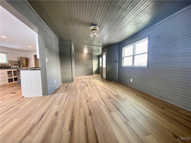 interior space with light wood-type flooring