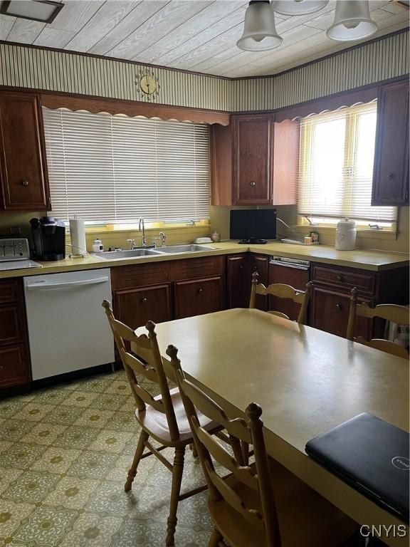 kitchen with dishwasher and sink