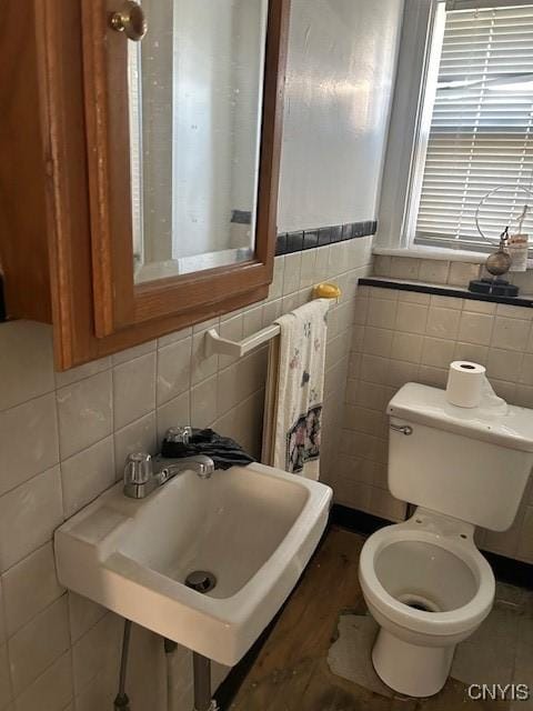 bathroom featuring sink and toilet