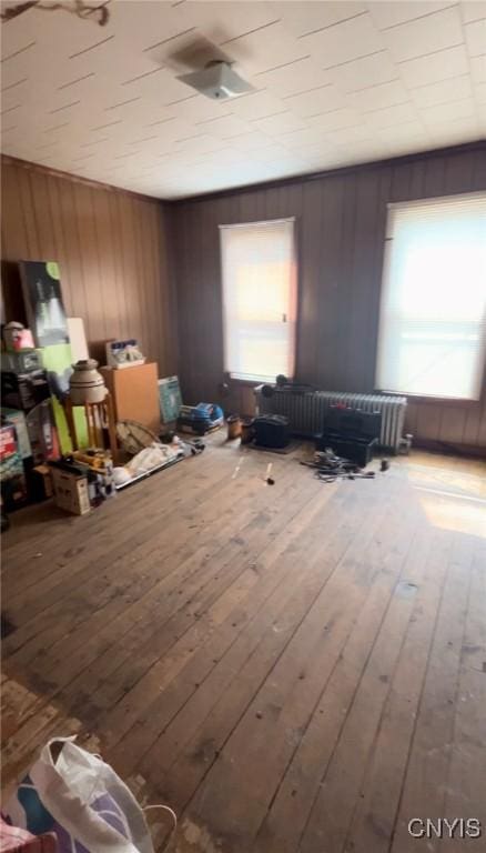 misc room with hardwood / wood-style flooring