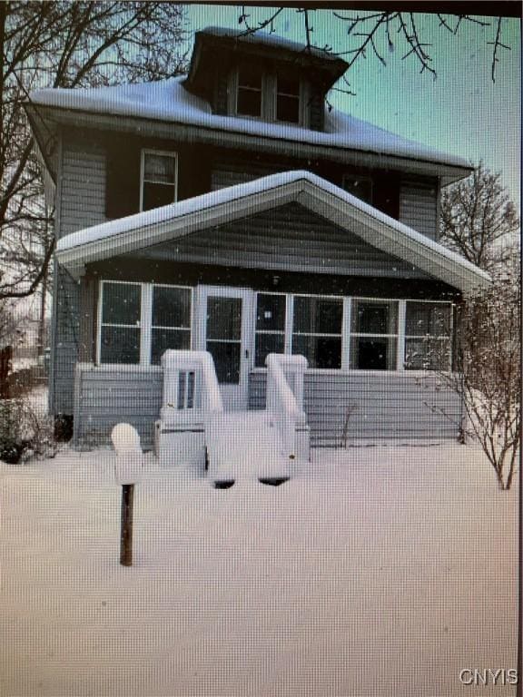 view of rear view of property