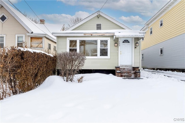 view of bungalow-style house