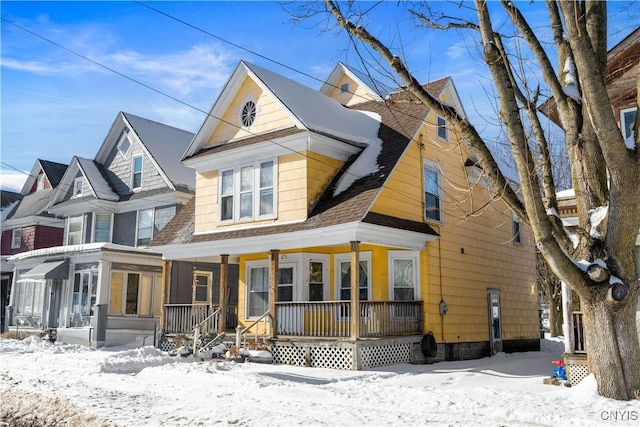 view of front of house with a porch