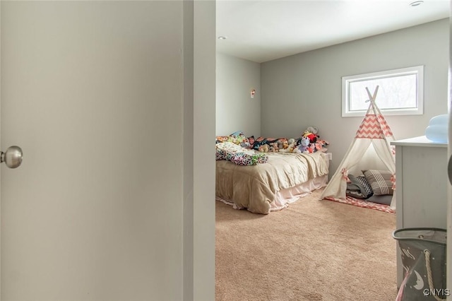 bedroom featuring carpet flooring