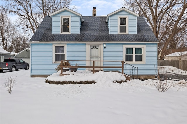 view of cape cod house