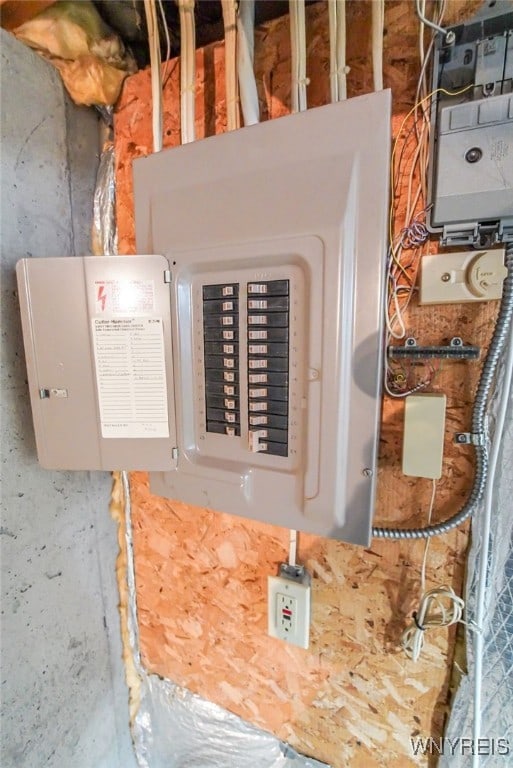 utility room featuring electric panel