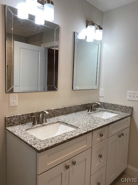 bathroom with vanity