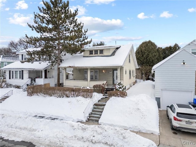 view of front of home with a porch