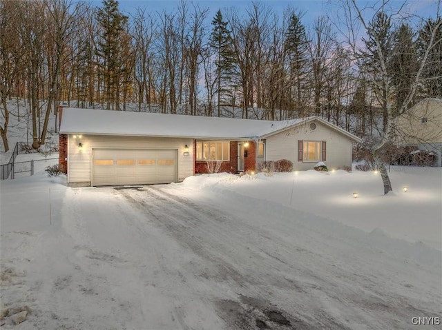 ranch-style house with a garage