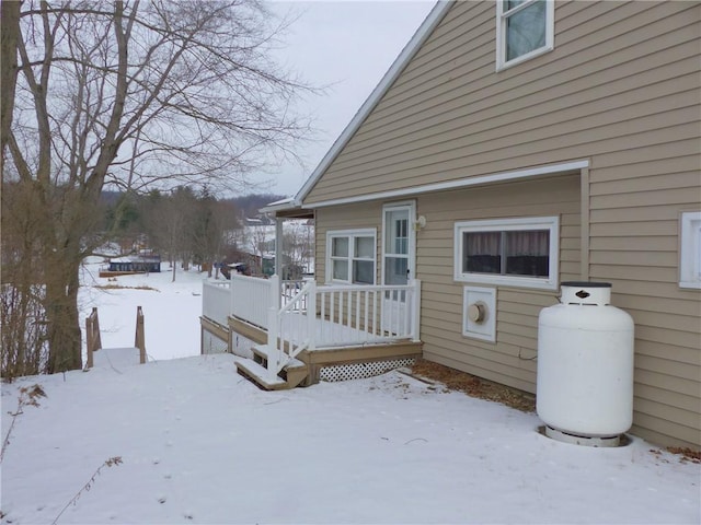 exterior space featuring a deck