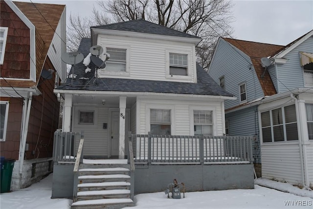 view of front of house with a porch