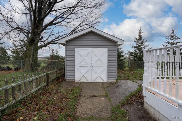 11190 US Route 11, Adams, NY 13605 - view of shed featuring a fenced backyard